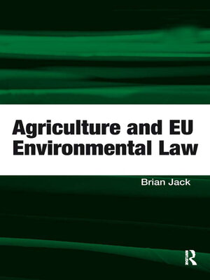 cover image of Agriculture and EU Environmental Law
